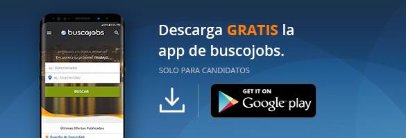 Descarga la app de Buscojobs.